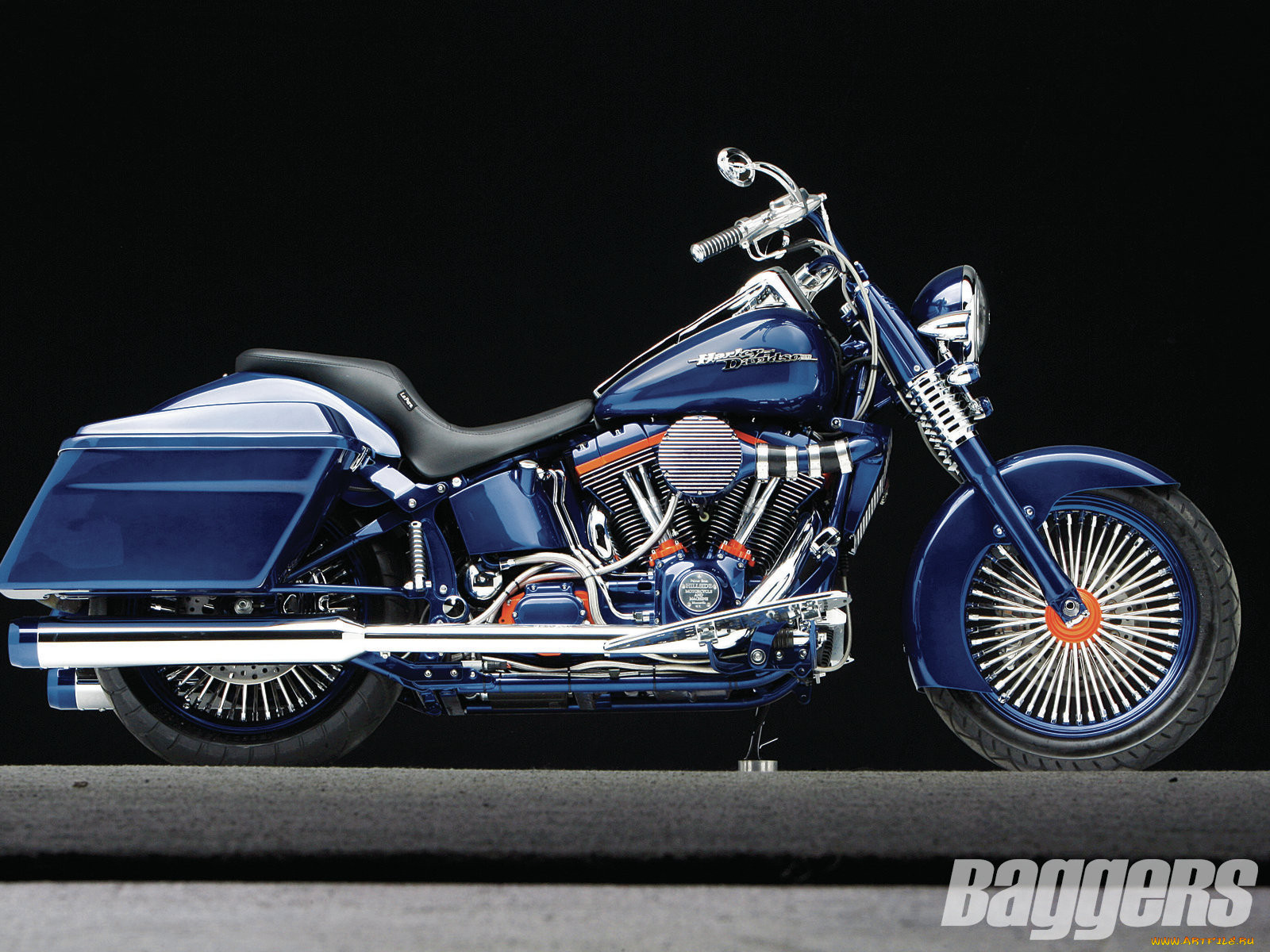 2006, harley, davidson, heritage, softail, , customs, bagger